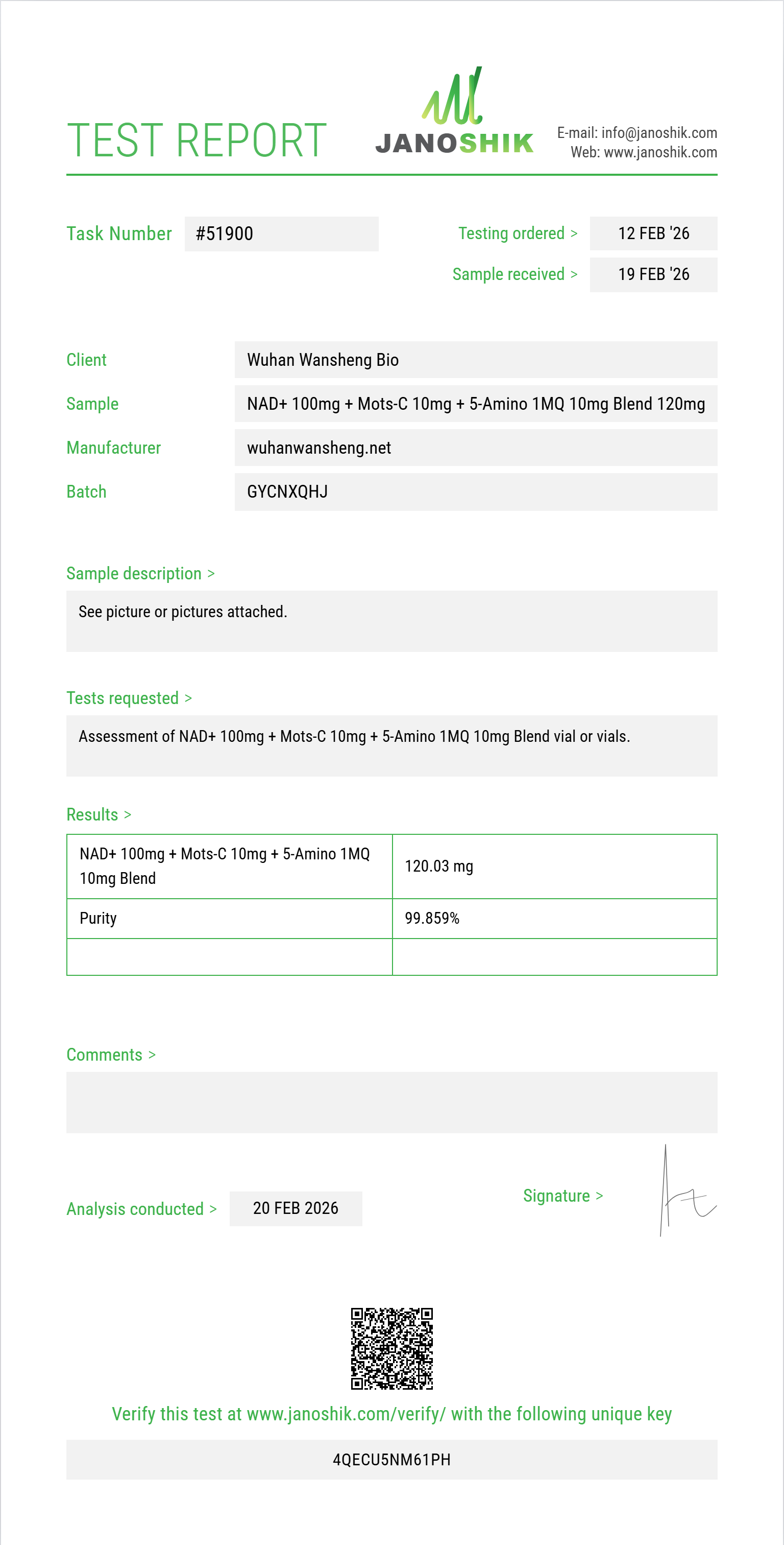 NAD+ 100mg + Mots-C 10mg + 5-Amino 1MQ 10mg Blend 120mg