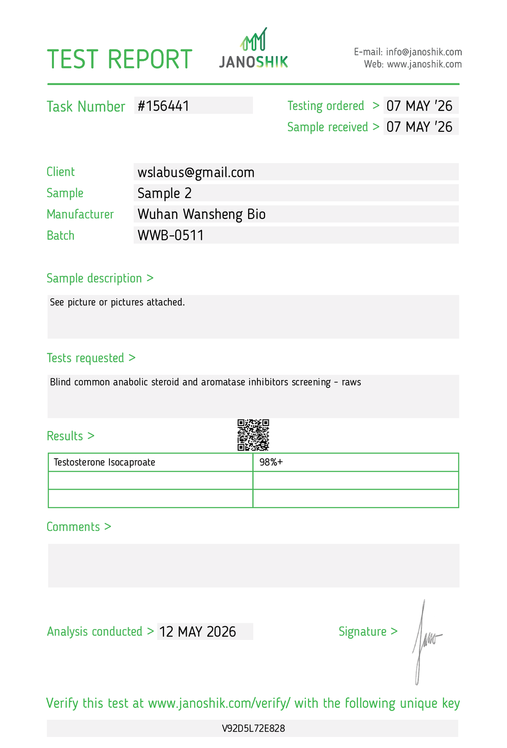 Testosterone Isocaproate Raw