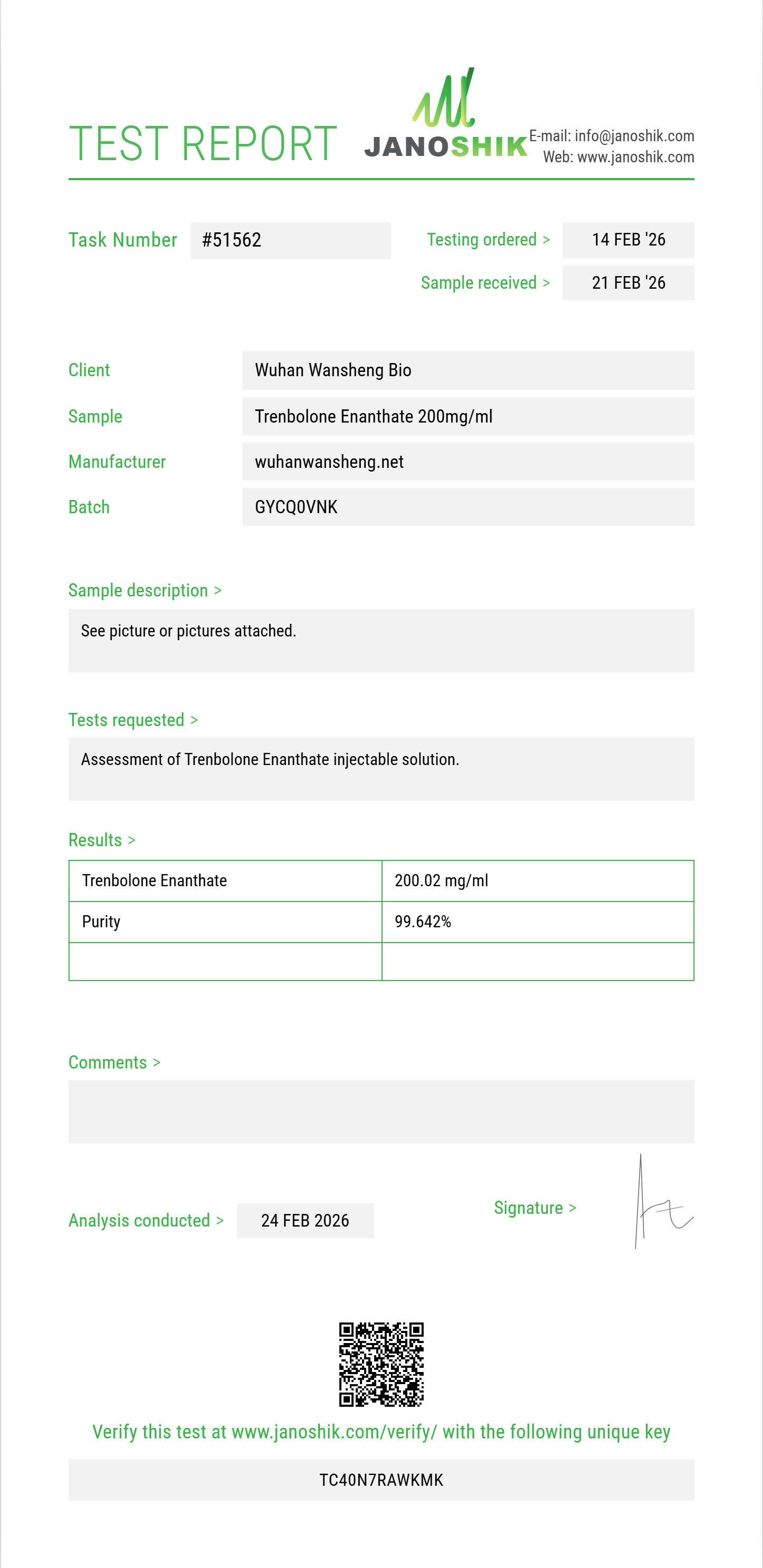 Trenbolone Enanthate 200mgml